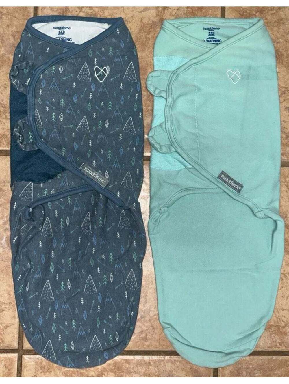 SwaddleMe Baby Swaddle Wraps (2) - Blue & Teal